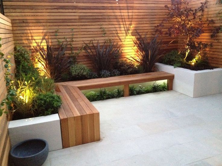 Modern Garden Benches - Foter | Terrace garden design, Backyard .