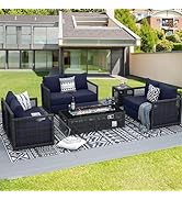 Amazon.com: BULEXYARD 6 Seats Modern Patio Outdoor Furniture .