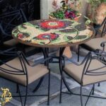 Dahlia knf mosaic outdoor table in Pittsburgh
