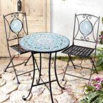 Metal Mosaic Outdoor Furniture | Outdoor furniture, Mosaic table .