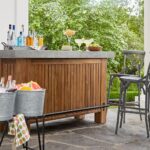 Abbott Concrete & Acacia Ultimate Outdoor Bar | Pottery Ba