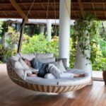 51 Relaxing Outdoor Hanging Beds For Your Home - DigsDi