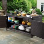 Outdoor Buffet Table with Cabinets | Outdoor buffet tables .