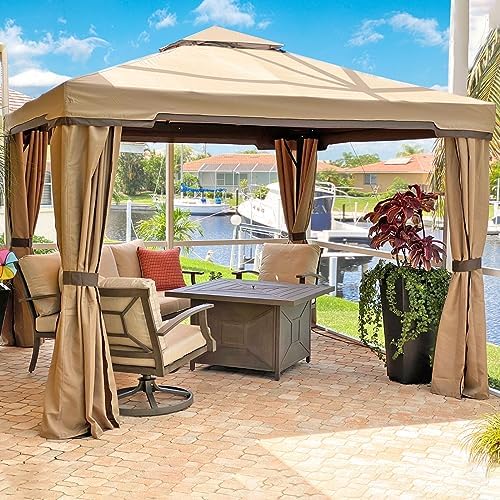 Amazon.com : SUNCROWN 10 x 10 FT Outdoor Gazebo for Patio Iron .