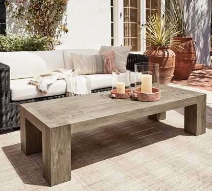 Palisades Rectangular Outdoor Coffee Table | Pottery Ba