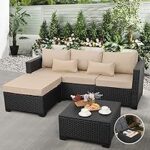 Amazon.com: Rattaner Outdoor Furniture Set 3 Pieces Wicker Patio .