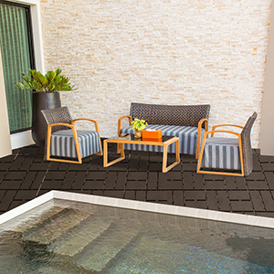 Amazon.com: Patio Interlocking Deck Tiles, 12"x12" Square .