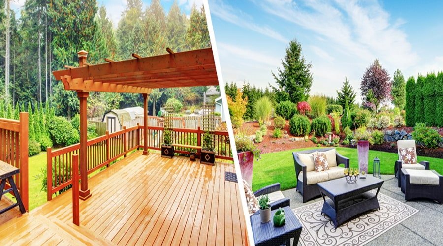 Deck vs. Patio – What is the best option for your needs? - S3DA Desi