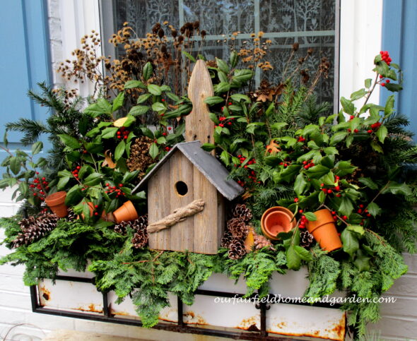 Winter Outdoor Decor ~ Use what you have! – Our Fairfield Home .