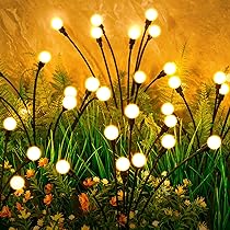 Solar Garden Lights, ASMAD 4 Pack 32 LED Solar Outdoor Lights .