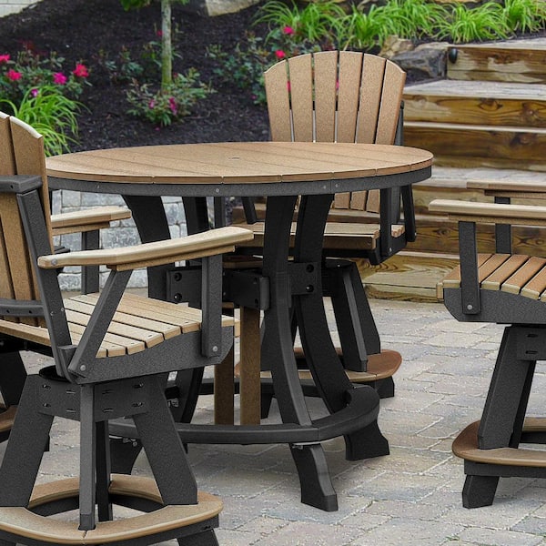 American Furniture Classics Adirondack Black Round Composite .