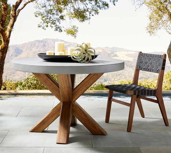 Round Outdoor Dining Tables | Pottery Ba