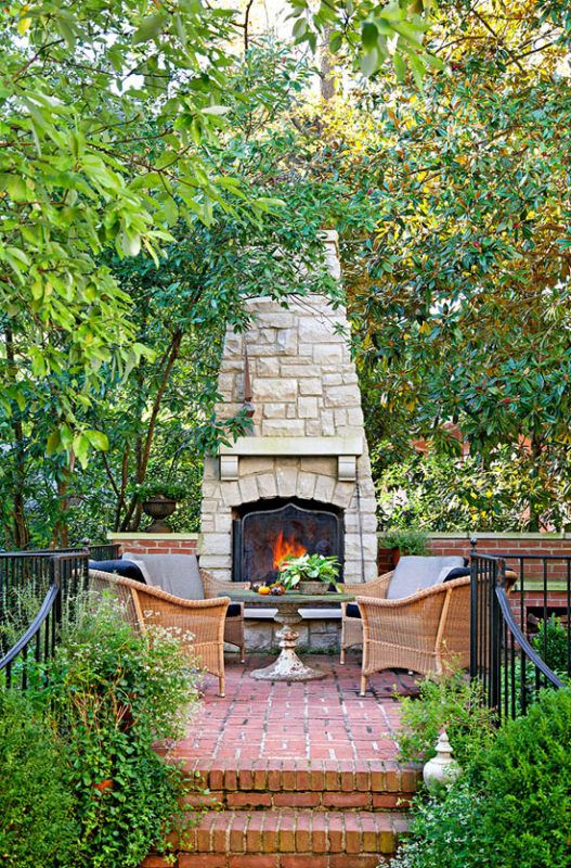 34 Fabulous Outdoor Fireplace Designs for Added Curb-Appeal .