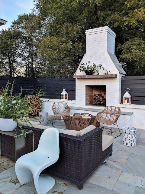 Fireside Features: Outdoor Fireplace Designs and Dec