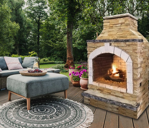 Outdoor Fireplace Ideas — Designs Tips for the Perfect Atmosphere .