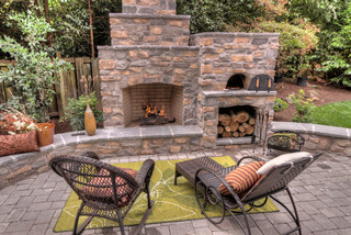 Outdoor Fireplace Gallery - Photos & Ideas | Hou