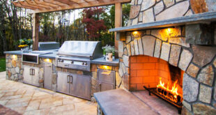 Outdoor Fireplace & Outdoor Fire Pit Design in Ellicott City,