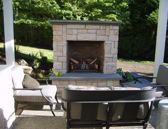 Outdoor Fireplace Pictures - Gallery - Landscaping Netwo