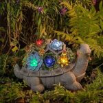 Amazon.com: MALISTER 11.5 Inch Solar Garden Turtle Figurines .