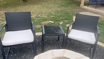 Amazon.com: Qsun 3 Pieces Porch Furniture Set Patio Rocking Bistro .