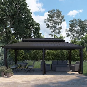 Mondawe 12 ft. x 20 ft. Outdoor Aluminum Frame Patio Gazebo Canopy .