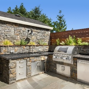 7 L-Shaped Outdoor Kitchen Design Ideas - Academy Marb