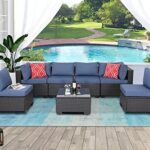 Amazon.com: Furnimy Patio Furniture Sets Outdoor Sectional PE .