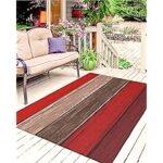 Amazon.com: Outdoor Patio Rugs Ombre Christmas Red Brown Outdoor .