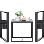 Amazon.com: Flamaker 3 Pieces Patio Set Outdoor Wicker Furniture .