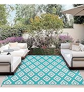 Amazon.com: Homcomoda Reversible Outdoor Rugs for Patio 5' Round .