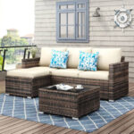 Red Barrel Studio® Mitchall 4 - Person Outdoor Seating Group with .