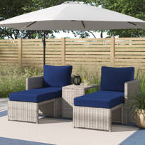 Sand & Stable Morland 4 - Person Outdoor Seating Group with .