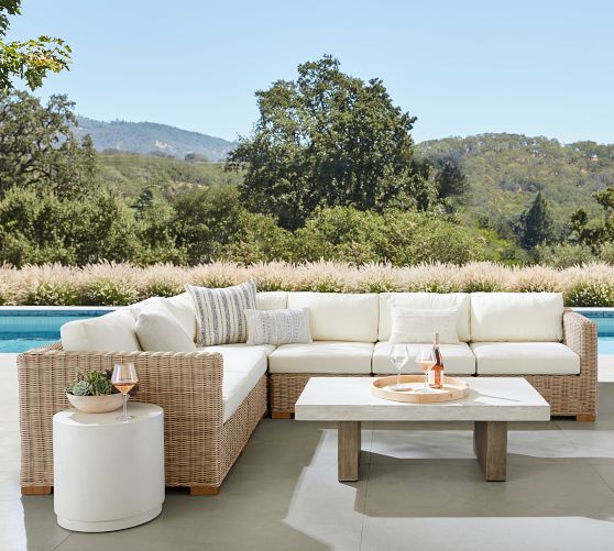 Sectional Outdoor Lounge Seating | Pottery Ba