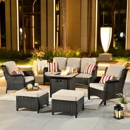 Better Homes & Gardens River Oaks Outdoor Sofa & 2 Nesting Tables .