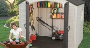 Lifetime 8 ft. x 5 ft. Resin Outdoor Storage Shed 6406 - The Home .