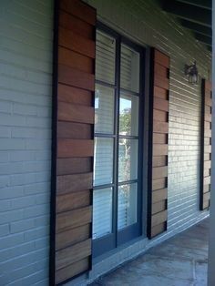 Lovely Exterior Window Shutter Design Ideas | Brick exterior house .