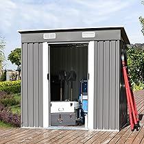 Amazon.com : 6' x 4' Outdoor Storage Shed, Outdoor Metal Storage .