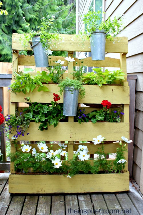 The Pallet Garden {re-mix 2012} - The Inspired Ro