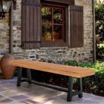 Amazon.com: Outdoor Benches - With Back / Metal / Outdoor Benches .