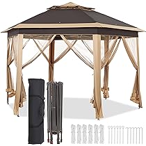 Amazon.com: Yaheetech 13' x 13' Pop up Gazebo with Mesh Netting .