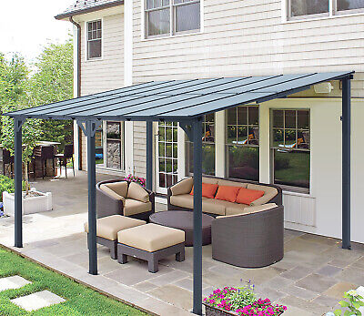 Metal Outdoor Pergola Gazebo Garden Awning Patio Canopy Rectangle .