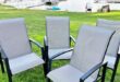 Cisvio Patio Chairs Set of 4, Rust-Free Outdoor Chairs W/Metal .