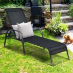 Costway Patio Chaise Lounge Outdoor Folding Recliner Chair W .