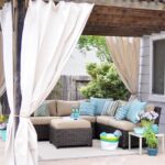 outdoor room with canvas panels | Outdoor rooms, Outdoor curtains .