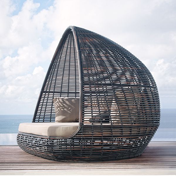 Skyline Design, Outdoor, Daybed, Shade, Modern, Wicker .