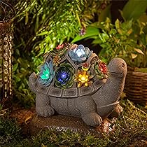 Amazon.com: MALISTER 11.5 Inch Solar Garden Turtle Figurines .