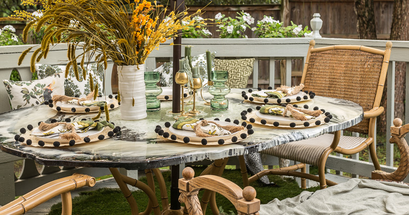 Patio Decorating Ideas- The Big Reveal ⋆ Jeweled Interio