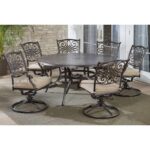 Hanover Traditions 7-Piece Aluminum Outdoor Dining Set with 6 .