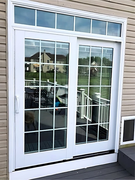 Before and After: Sliding Door with Retractable Screen | Pel