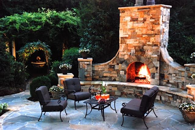 Five Fabulous Outdoor Fireplace Ideas - Coogans Landscape Desi